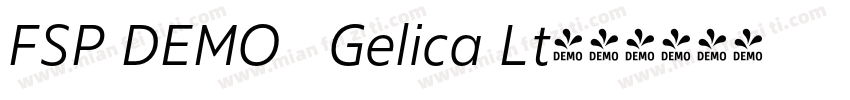 FSP DEMO   Gelica Lt字体转换